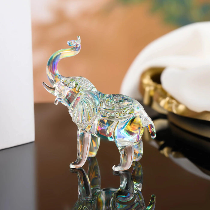 Elegant Crystal Elephant Figurine - A Beautiful Addition to Home Decor and Perfect Gift Choice