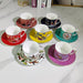 Charming Retro Ceramic Couple's Cup and Saucer Set - Elevate Your Drinking Moments at Home and Work