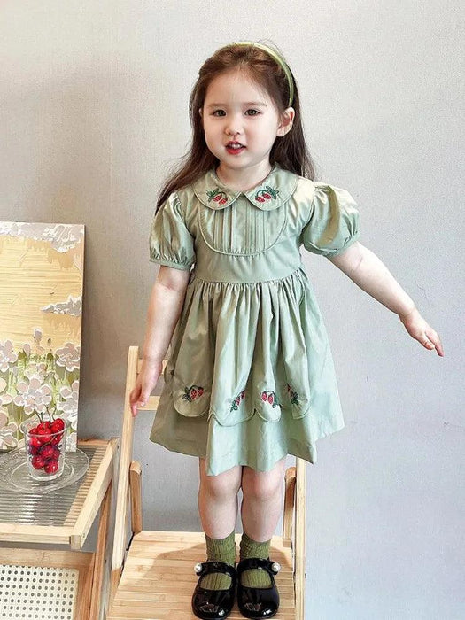 Elegant Spanish Lolita Toddler Dress - Ideal for Birthdays and Eid Celebrations