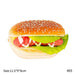 Lifelike Artificial Hamburger Dessert Toy for Creative Displays and Photography