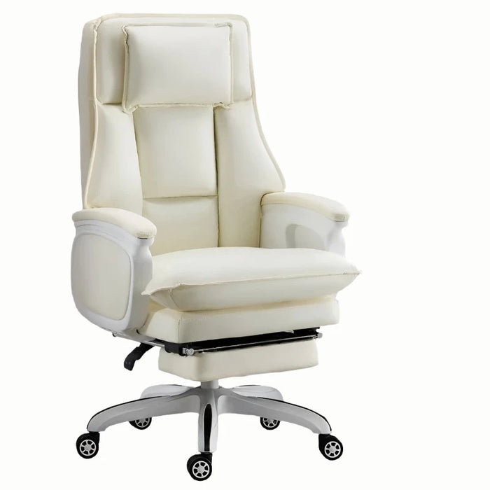 Sophisticated Ergonomic Leather Office Chair - Ultimate Comfort for Extended Use