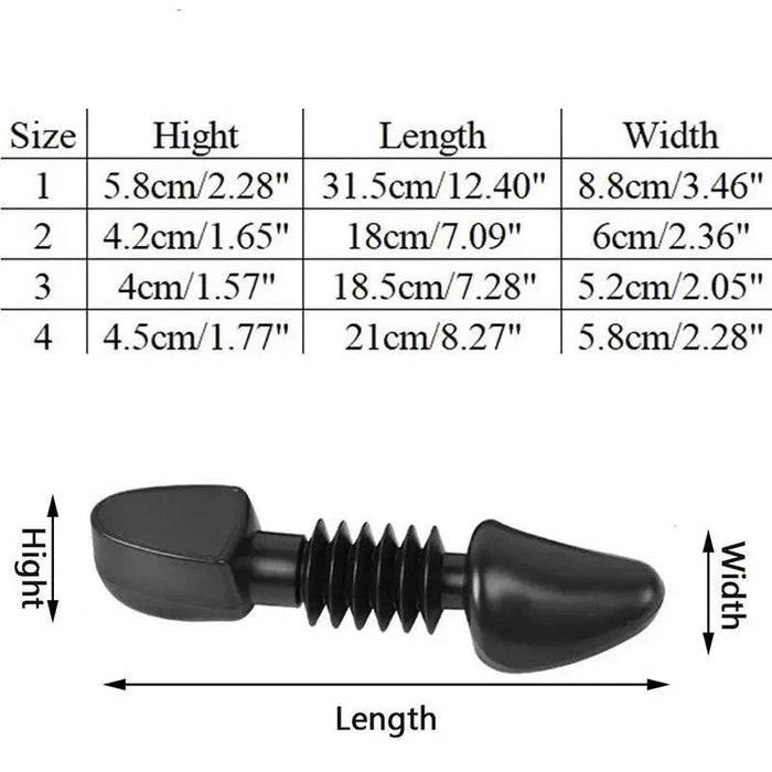 Multi-Purpose Adjustable Shoe Trees - Lightweight Footwear Organizers for All Sizes