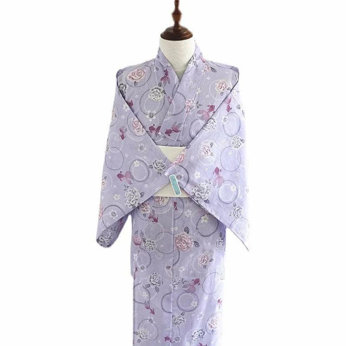 Elegant Japanese Women's Floral Kimono