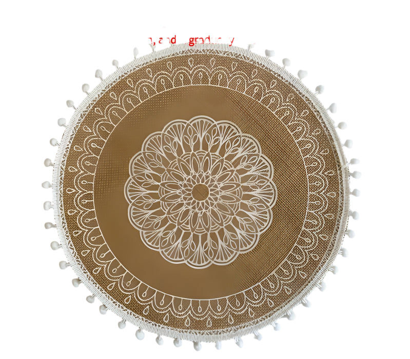 Stylish Non-Slip Jute Round Placemats for Elegant Dining & Entertaining