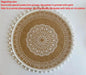 Eco-Friendly Non-Slip Jute Round Placemats - Elegant Dining Table Accessories for Entertaining and Celebrations