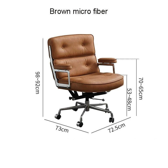 Elevate Your Office with the Luxurious Leather Executive Swivel Chair