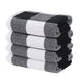 Premium Cotton Waffle Weave Kitchen Towel and Scrub Pad Set