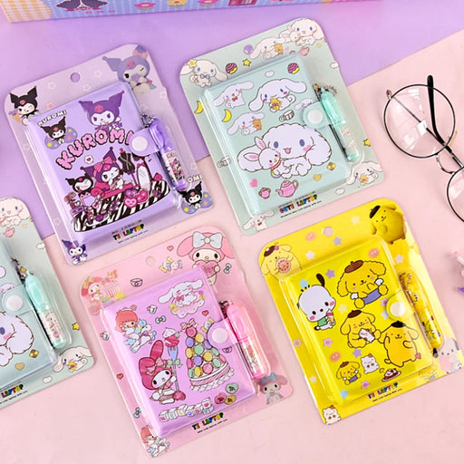 Adorable Sanrio Anime Journal Set with Pen - Perfect for Writing and Gift-Giving