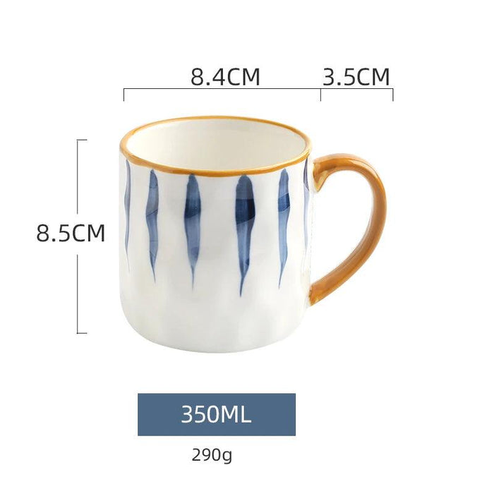 Nordic Elegance: Lovely Girl Insulated Ceramic Mug Set