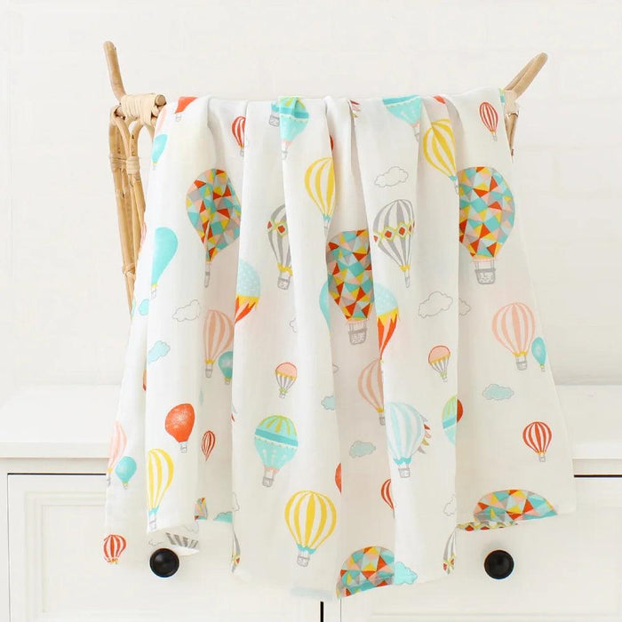 Organic Bamboo Cotton Swaddle Blanket for Newborns