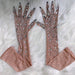 Sparkling Rhinestone Performance Gloves - Illuminate Your Stage Presence and Nightlife Style