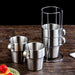 Elegant 6-Piece Set of Insulated Stainless Steel Tea Mugs for Home and Social Gatherings