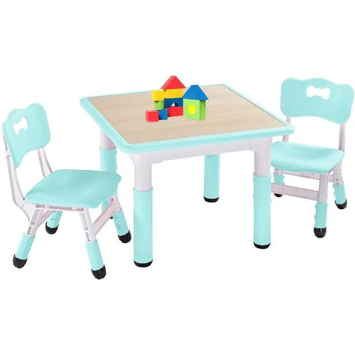 Versatile Activity Table and Chair Set for Kids with 2 Adjustable Chairs - Ideal Creative Space for Ages 3-8