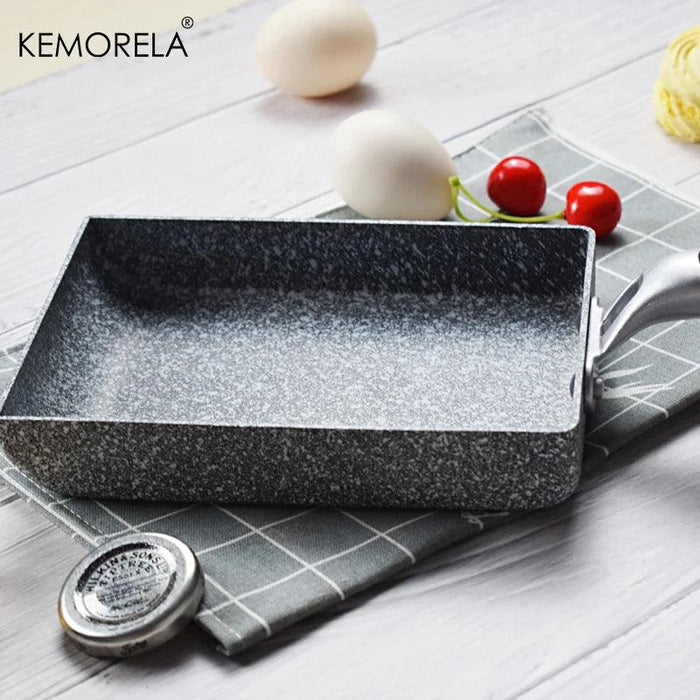 Japanese Medical Stone Omelette Pan - Non-Stick Cooking Essential for Eggs and Pancakes