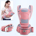 Multifunctional Ergonomic Baby Carrier with Hipseat and Kangaroo Wrap for Infants and Toddlers