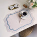 Chic Morandi Cream PU Leather Heat-Resistant Dining Table Mat - Stylish Western Food Placemat