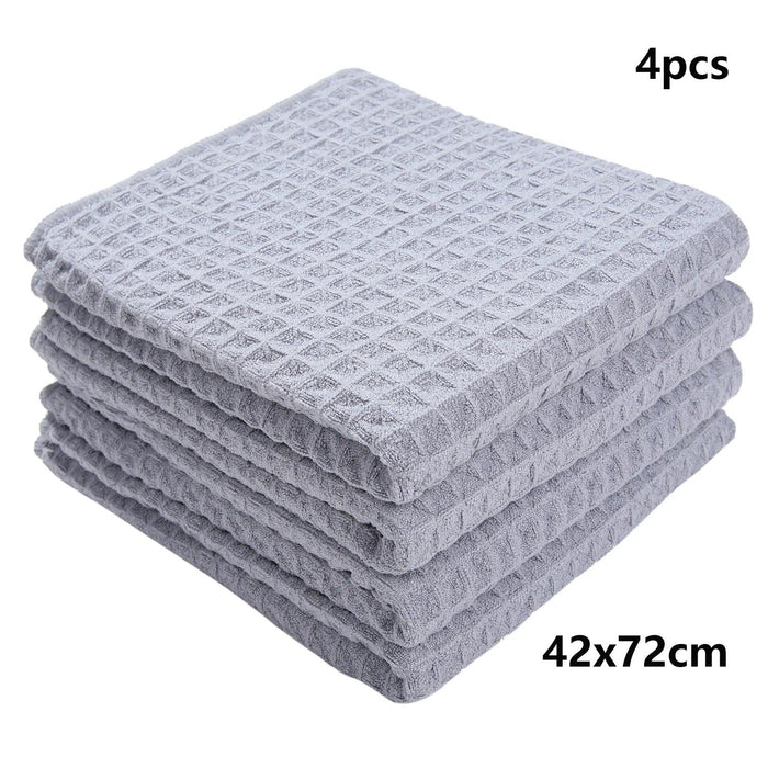 Homaxy Ultra-Soft 6-Pack Microfiber Cleaning Towels - Multi-Purpose Kitchen Essentials