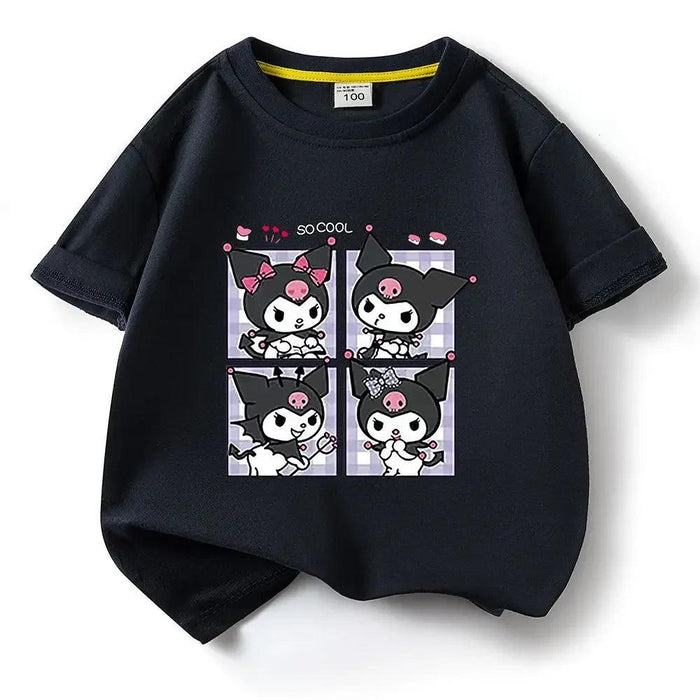 Kuromi Summer Cartoon T-Shirt for Kids - Fun Anime Tee for Warm Weather