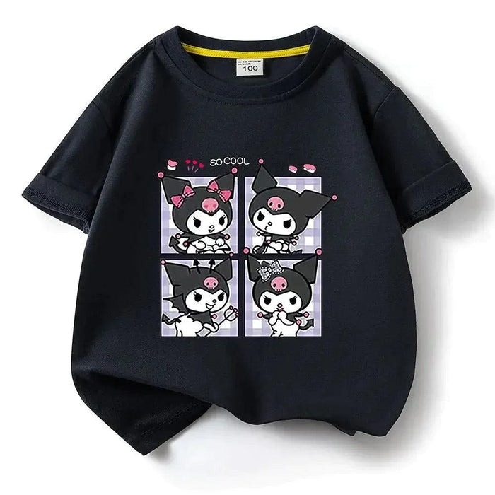 Whimsical Kuromi Kids Summer T-Shirt: Soft Cotton Tee for Magical Adventures