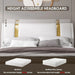 Luxurious Adjustable Golden Upholstered Bed Frame