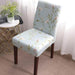 Chic Dark Blue Floral Slipcover for Nordic-Inspired Chairs