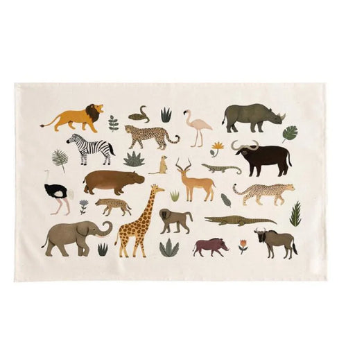 Nordic Universe Animal Wall Hanging Cloth for Kids' Room