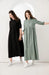 Breezy 3/4 Sleeve Cotton Maxi Dress | Comfortable Summer Gauze Dress with Inner Lining