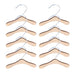 10-Pack Wooden Pet Clothing Hangers - Durable and Portable Dog Apparel Racks