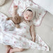 Print Bamboo Cotton Muslin Swaddle Blankets for Newborns