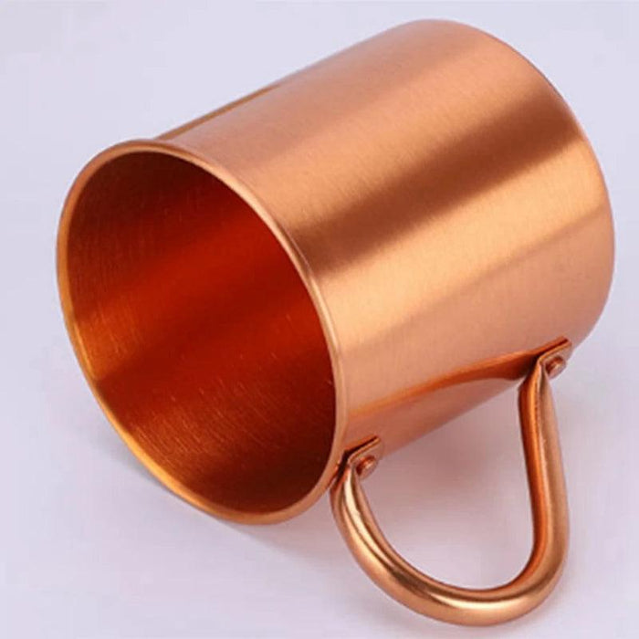 Handcrafted Pure Copper Cocktail Mug with Elegant Handle