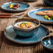 Handcrafted Blue Kiln Charger Plates - Elegant Table Decor for Sophisticated Dining Experiences