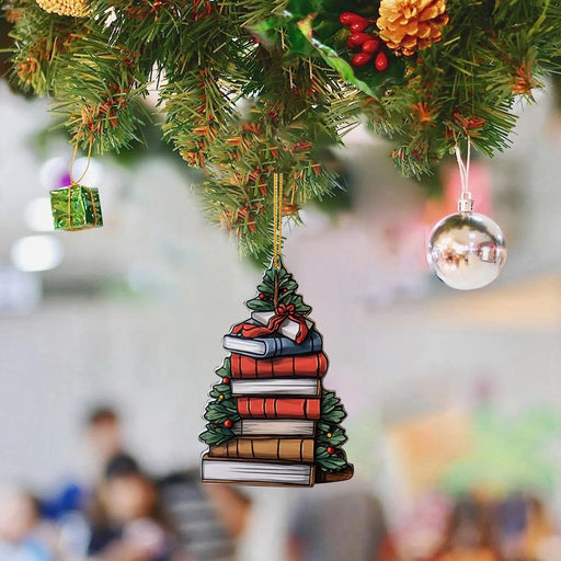 Literary Christmas Tree Decor Set for Book Lovers