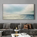 Serene Coastal Retreat Hand-Painted Canvas Art: Tranquil Beachscape for Your Home