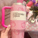 Hello Kitty 40Oz Insulated Stainless Steel Mug with Handle and Straw