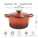 Deluxe Enamelled Cast Iron Soup and Stew Cooking Set - Induction Ready