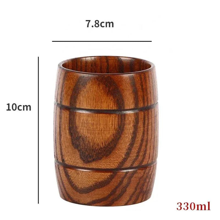 Artisan Japanese Sour Jujube Wood Beverage Mug Set