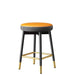 Sleek Scandinavian Leather Gaming and Vanity Stool - Trendy Seating for Modern Interiors