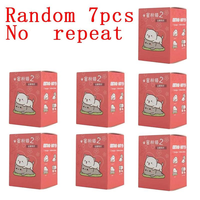 Mitao Enchanted Lucky Cat Surprise Boxes - Charming Collectible Figurines for Whimsical Home Decor