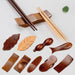 Sophisticated Wooden Japanese Chopstick Holder for Elevated Dining Experience