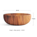 Kids' Safe Acacia Wood Bowl Set - Stylish Anti-Scald Soup and Salad Dishes