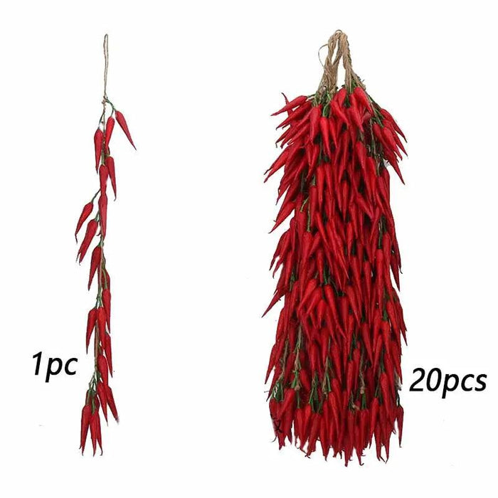 Lifelike Faux Chili Pepper Decor Props for Home, Photography, and Holiday Celebrations