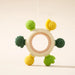 Eco-Friendly Handmade Crochet Baby Rattle with Wooden Teether