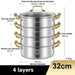 Triple Layer 316 Stainless Steel Steamer: Your Essential Kitchen Partner