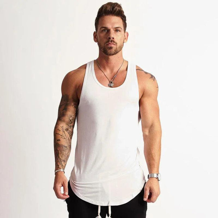 Men's Bodybuilding Sleeveless Workout Tank Top for Fitness and Sports