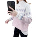 Chic Mink Knit Pullover Sweater for Women: Essential Cozy Layer for Autumn/Winter