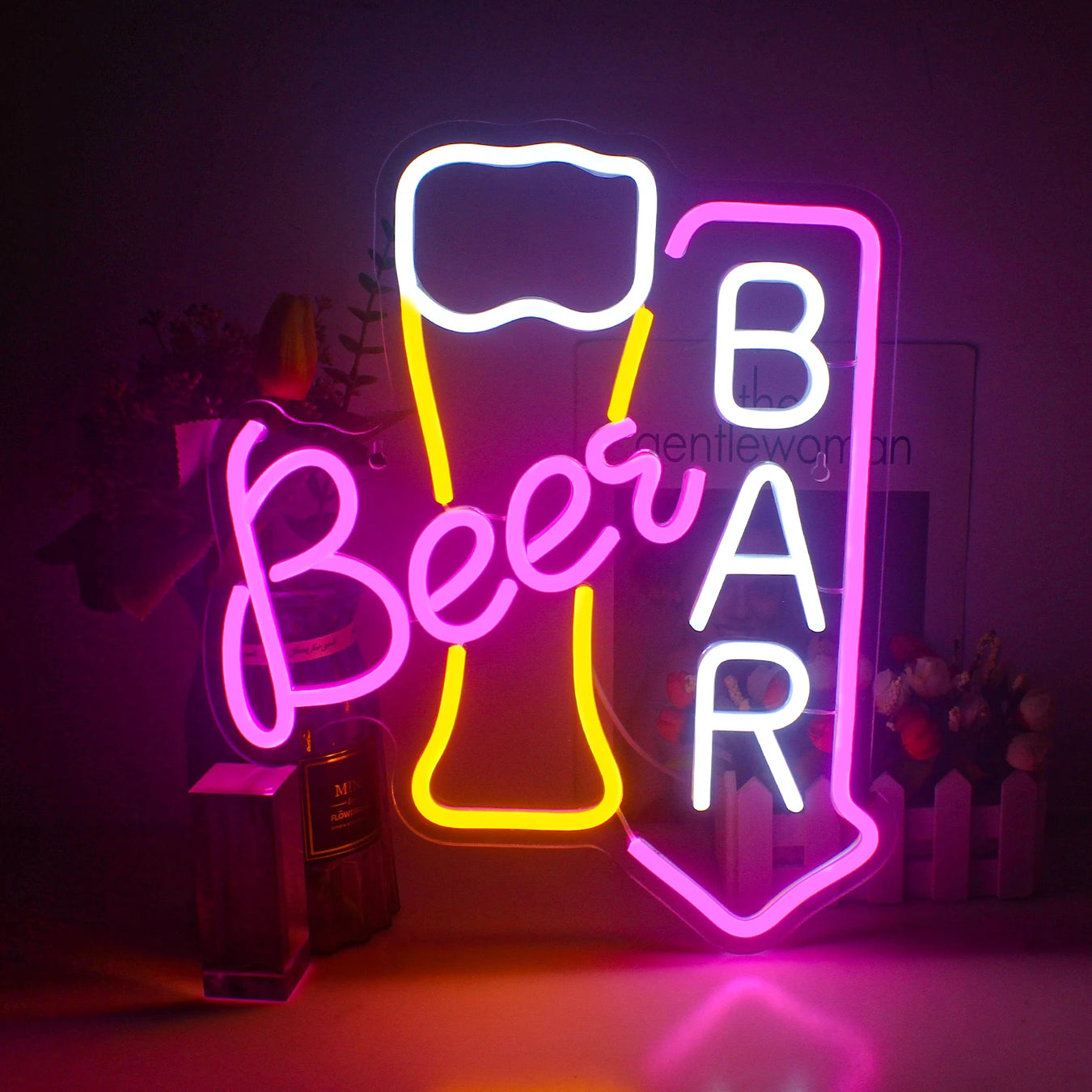 Neon LED Wall Sign: Stylish Light for Home Decor and Events