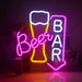 Vibrant Neon LED Wall Art: Chic Lighting for Home and Celebrations