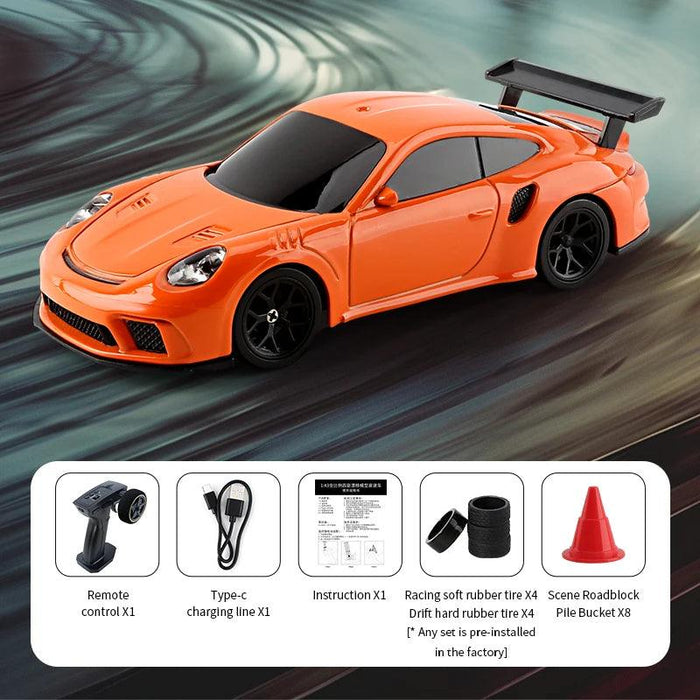 Mini 1/43 Scale High-Speed Electric RC Drift Car with 2.4G Remote Control - Off-Road Racing Toy for Adventure Seekers