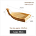 Chic Wooden Sushi Serving Tray - Artistic Dishware for Asian Culinary Experiences