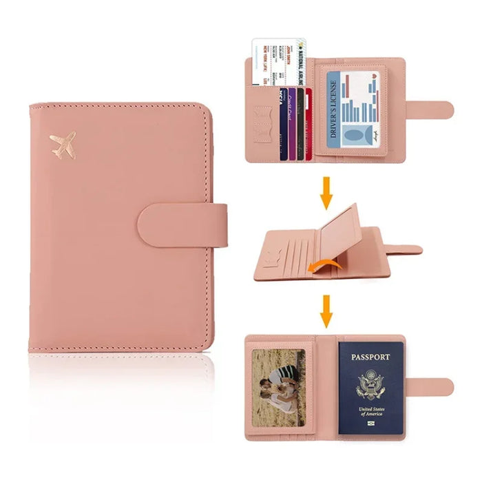 Stylish RFID-Blocking Passport Holder with Card Organizer for Travelers